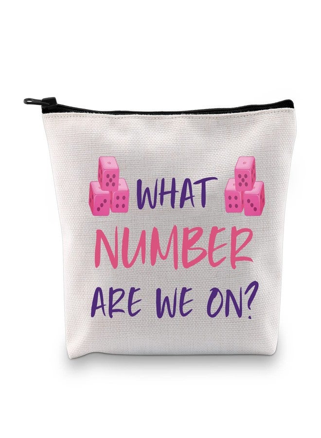 XYANFA Dice Game Makeup Bag Gift Party Gift Zipper Pouch Bag Dice Game Player Cosmetic Makeup Bag (NUMBER) - Image 1