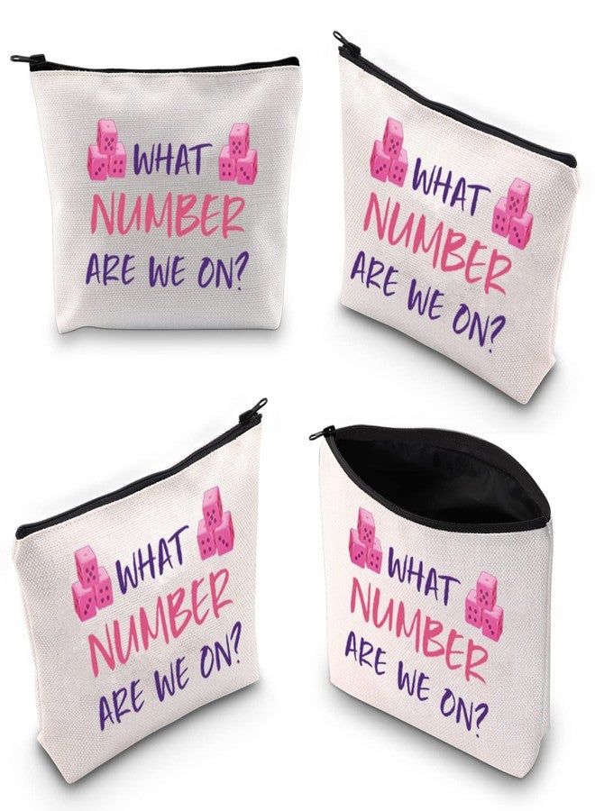 XYANFA Dice Game Makeup Bag Gift Party Gift Zipper Pouch Bag Dice Game Player Cosmetic Makeup Bag (NUMBER) - Image 2