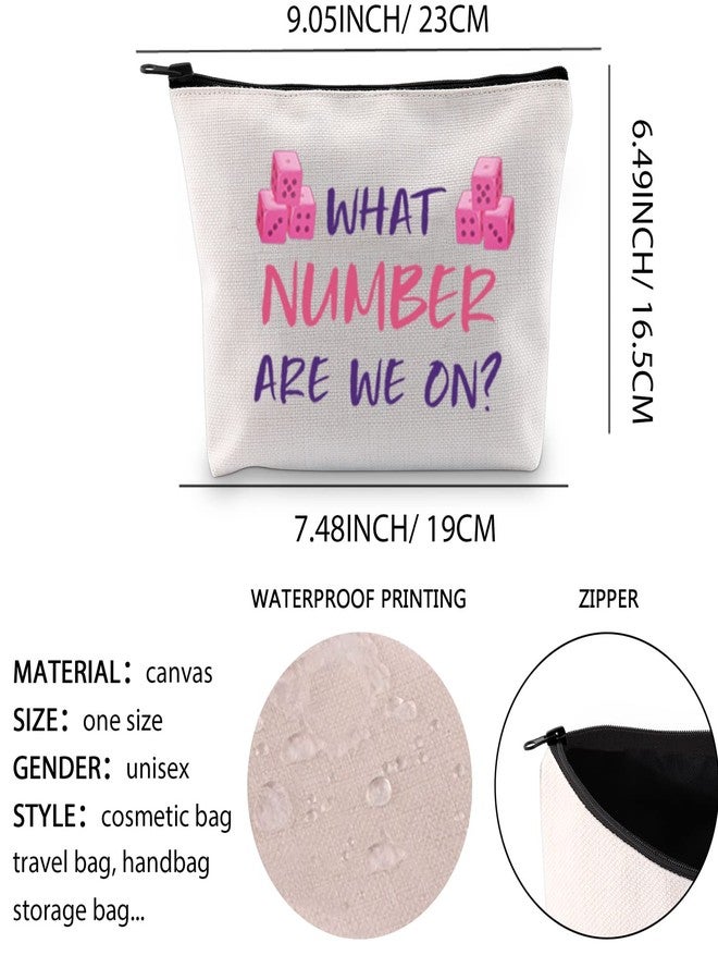 XYANFA Dice Game Makeup Bag Gift Party Gift Zipper Pouch Bag Dice Game Player Cosmetic Makeup Bag (NUMBER) - Image 3