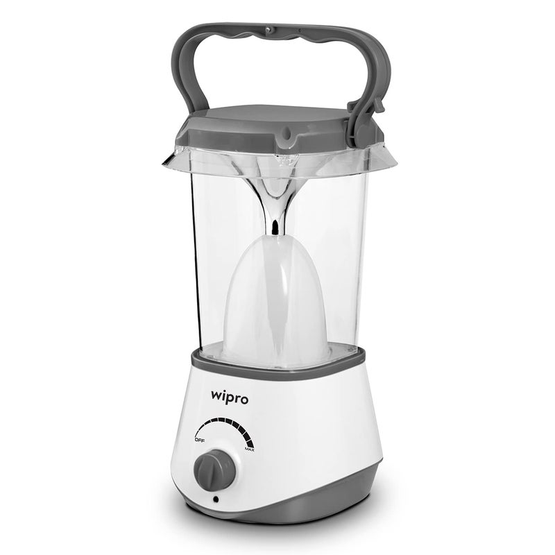 wipro Solaris 10W Rechargeable Emergency Led Lantern| 360 Degree Ambient Light| 3000 Mah Lithium Battery, Pack of 1, White - Image 4