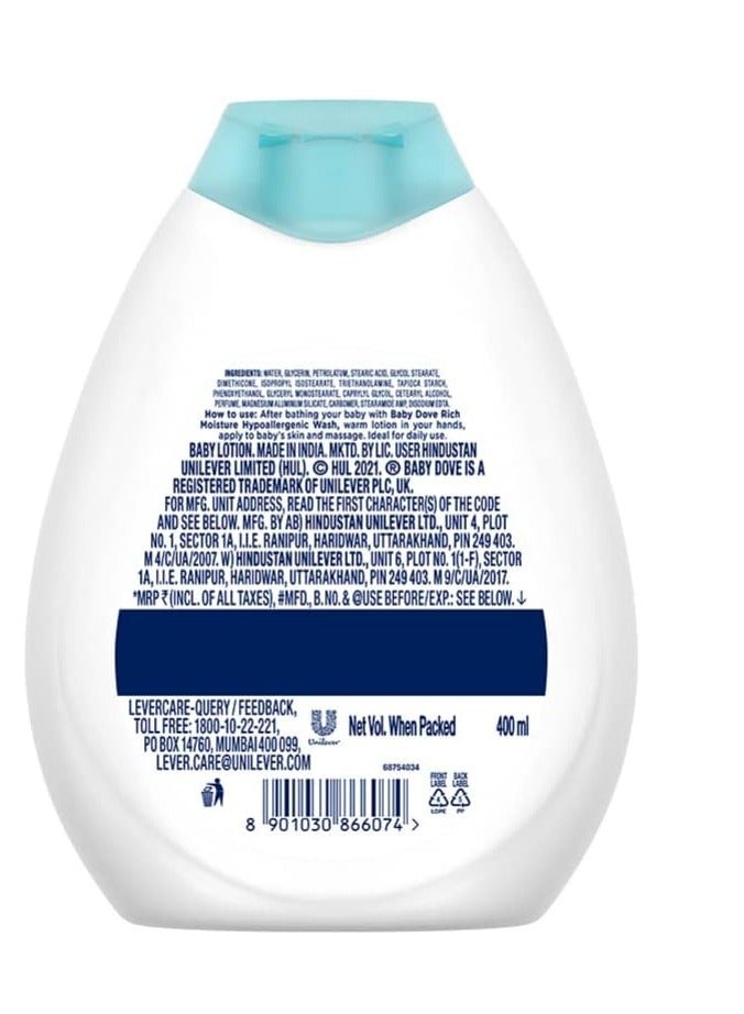 Dove Baby Dove Nourishing Lotion (400ml) - Image 2