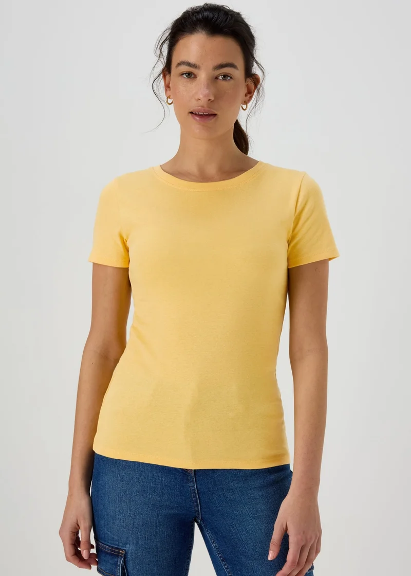 Matalan Yellow Perfect Plain T-Shirt