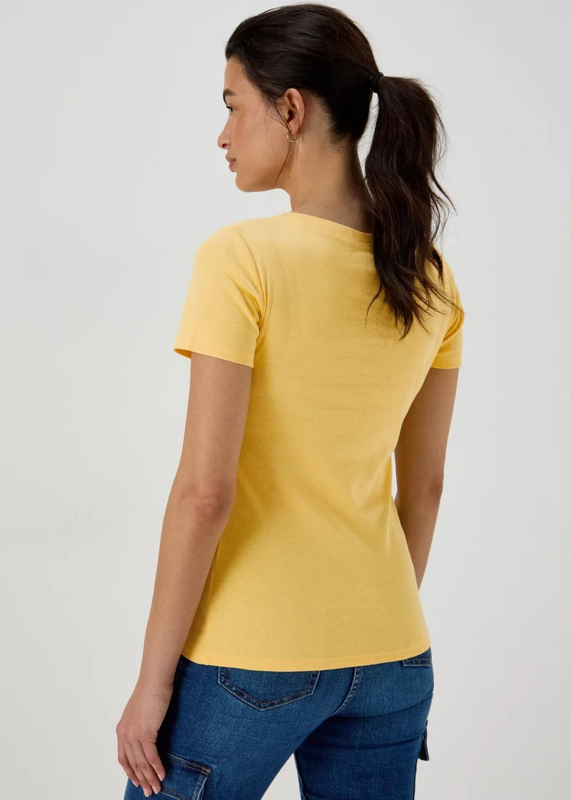 Matalan Yellow Perfect Plain T-Shirt