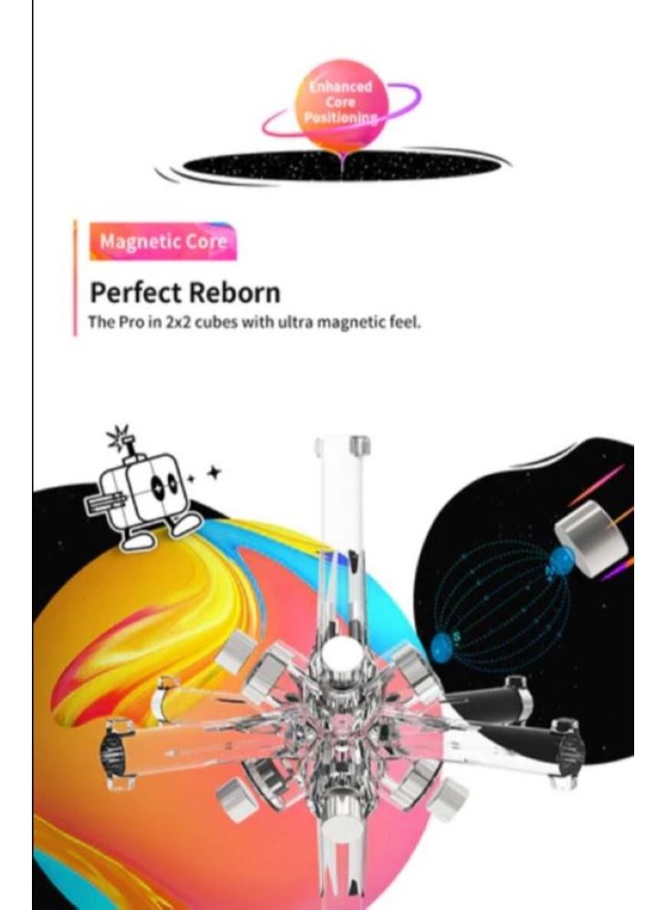 جانكيوب لعبة مكعب روبيك الممغنط من جان 251 ام برو 2X2 - Image 4