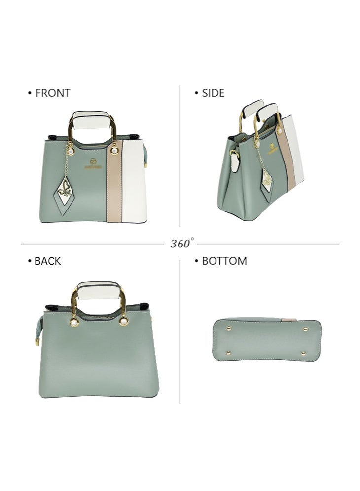 SHABILI Women's Fashion Luxury Shoulder Bags, Ladies Designer Contrast Color Handbag Tote Bags Clutch Bag, Butterfly Charm Crossbody Bag Satchel Bag Beach Bag Carry Bag for College Students and Teenagers - Image 4