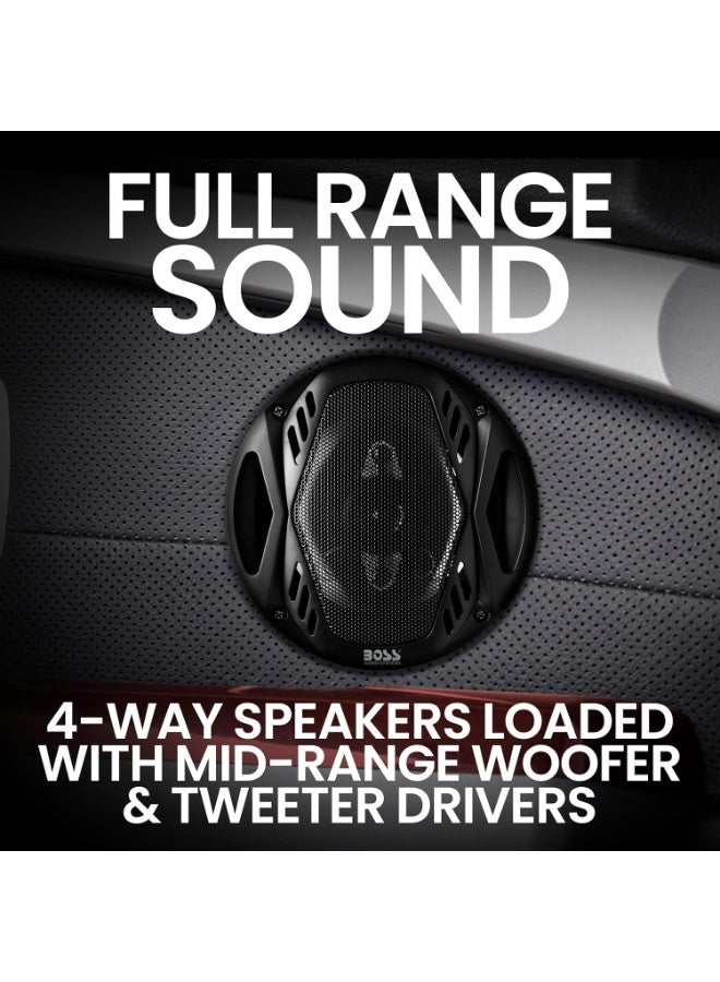 BOSS AUDIO SYSTEMS NX524 300 Watt Per Pair, 5.25 Inch, Full Range, 4 Way Car Speakers, Sold in Pairs - Image 4