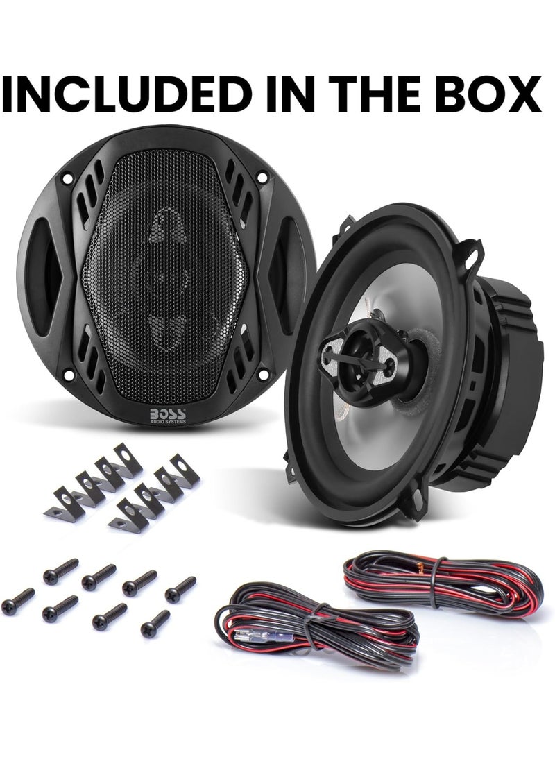 BOSS AUDIO SYSTEMS NX524 300 Watt Per Pair, 5.25 Inch, Full Range, 4 Way Car Speakers, Sold in Pairs - Image 2