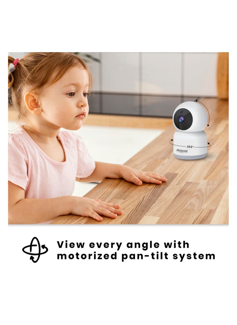 PROMAGE - Promage PC-I232-WL Smart Camera: Crystal-Clear 3MP Visuals, Wide PTZ Viewing, and Seamless WiFi Connectivity for Ultimate Home Security - Image 1