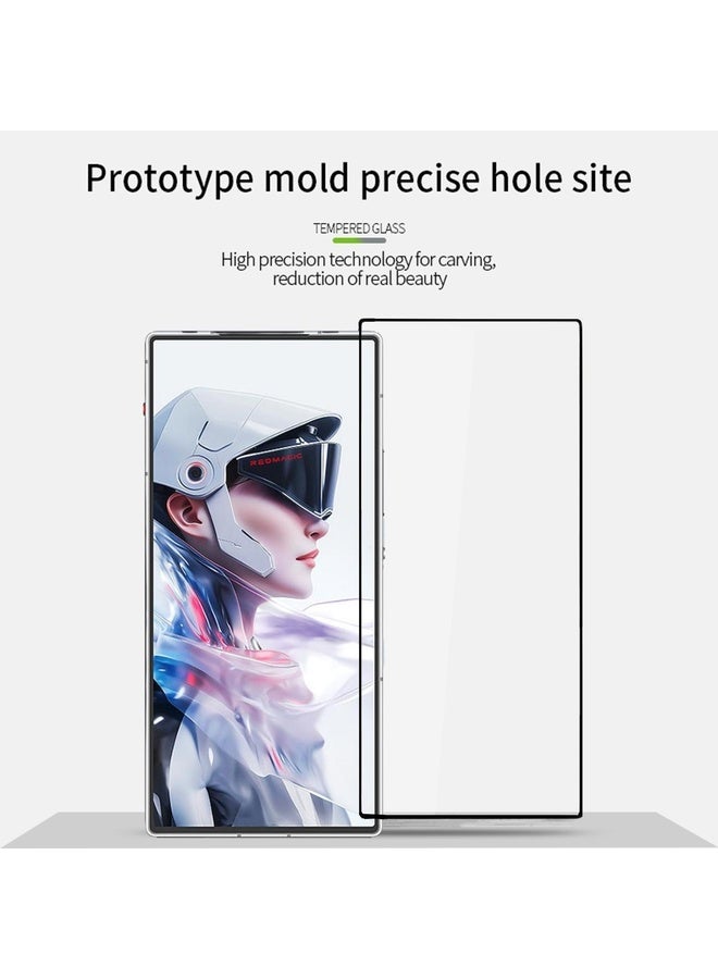 HuHa For ZTE nubia Red Magic 10 Air PINWUYO 9H 2.5D Full Screen Tempered Glass Film(Black) - Image 2