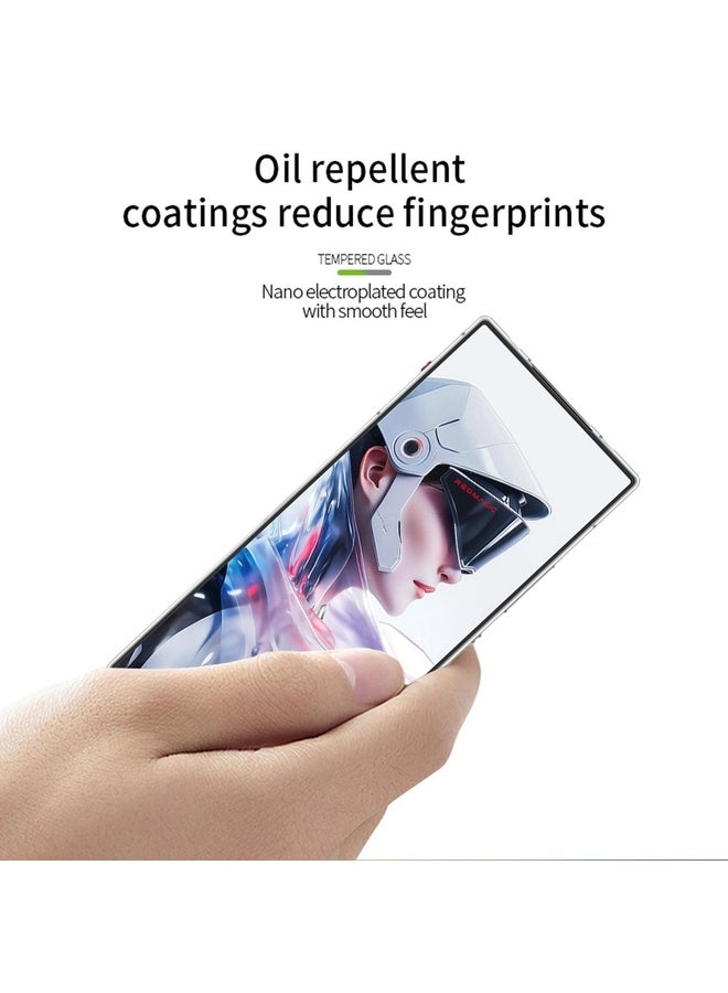 HuHa For ZTE nubia Red Magic 10 Air PINWUYO 9H 2.5D Full Screen Tempered Glass Film(Black) - Image 3