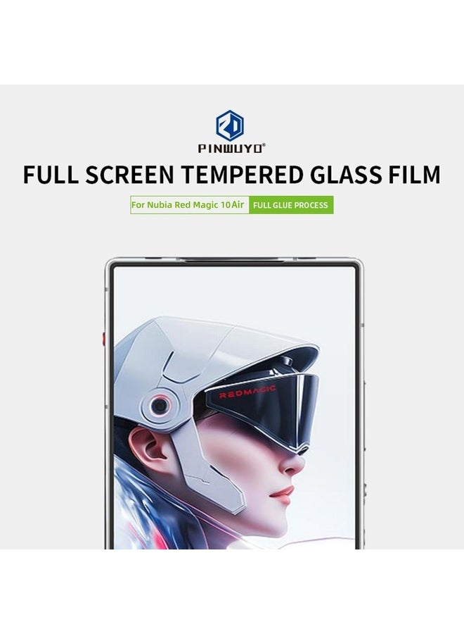 HuHa For ZTE nubia Red Magic 10 Air PINWUYO 9H 2.5D Full Screen Tempered Glass Film(Black) - Image 4