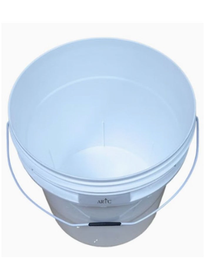 ARTC ARTC All Purpose Food Grade BPA Free Heavy Duty Plastic Pail Paint Bucket  White  - Image 3