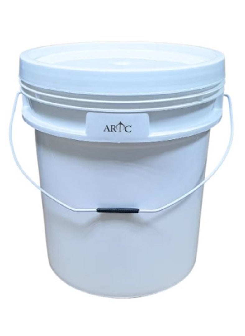 ARTC ARTC All Purpose Food Grade BPA Free Heavy Duty Plastic Pail Paint Bucket  White  - Image 1