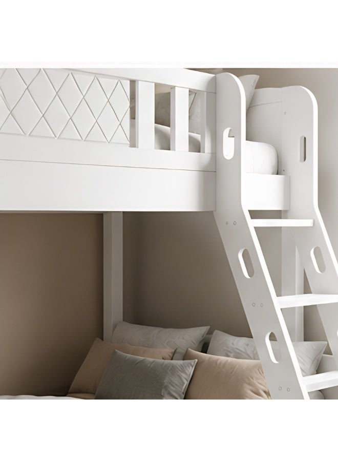 ABX HOME ALPS Twin Over Double Bunk Bed 190x90cm (Top) & 190x120cm (Bottom) – Wooden Frame with Ladder & Safety Guardrails - Image 4