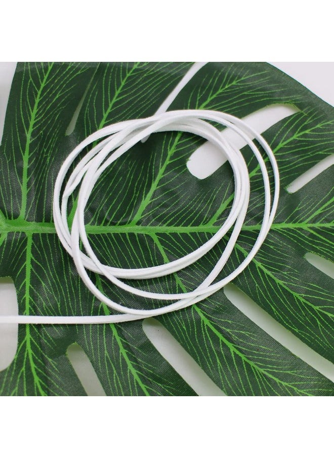 PAMIR TONG Pamir Tong Faux Leather Cord for Jewelry Making 100 Yards 2.6mm Thin Suede String Rope White Bracelet Cords DIY Crafts String for Necklace-Dream Catcher Supplies-Hat- Walking Stick  - Image 4