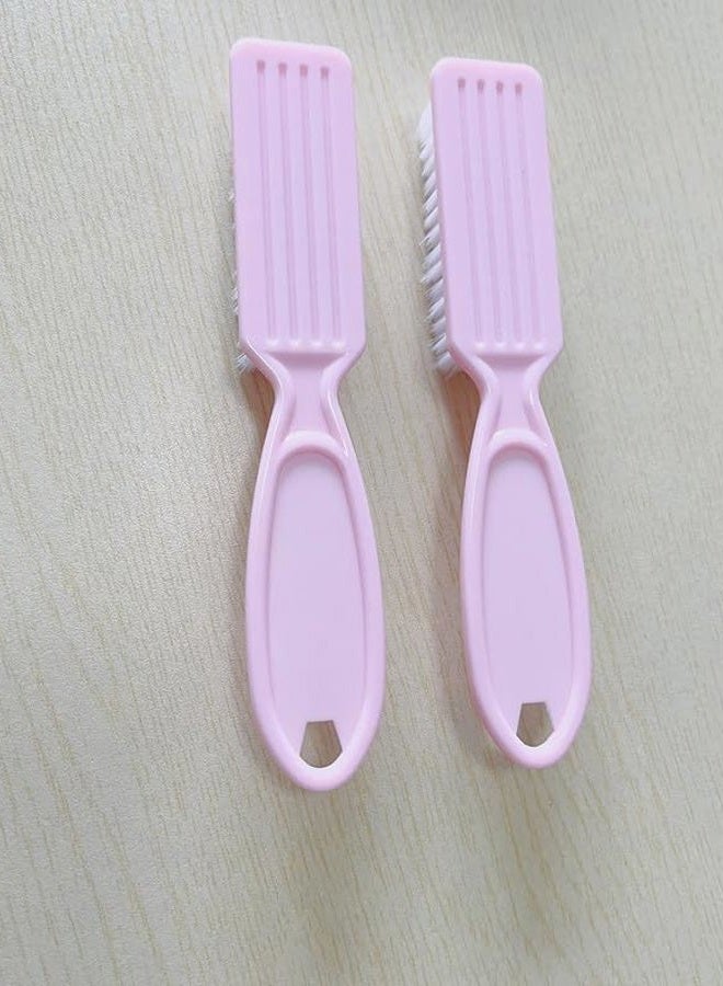 SQULIGT 12Pcs Nail Brush for Cleaning Fingernails, Handle Grip Cleaning Brush for Nail and Toenail, Nail Dust Brush Manicure Pedicure Tools Scrubbing Brush Women Men Home Salon(Pink) - Image 5
