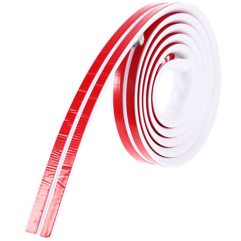 قناة الأسلاك البيضاء من PVC مقاس 10x6 مم بطول 2 متر، منظف الكابلات المخفي للأسلاك، لإدارة أسلاك التلفزيون والمكتب. - Image 2