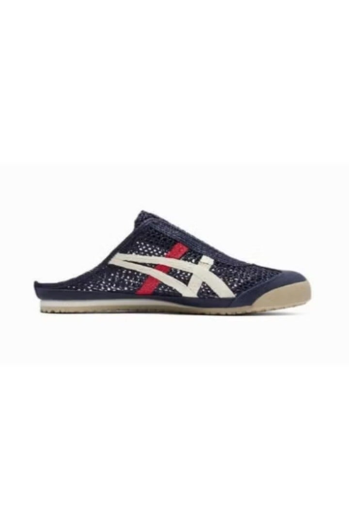 Onitsuka Tiger MEXICO 66 SABOT Summer Casual Slide Sandals - Navy Blue/White/Red - Image 1