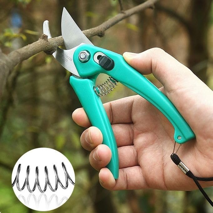 Crasts Assorted Hand Pruner Cutter - 1 Pc (Steel Blades) Heavy Duty Gardening Cutter Tool | Plant Cutter for Home Garden | Wood Branch Trimmer | Grass Cutting Accessory - Image 2