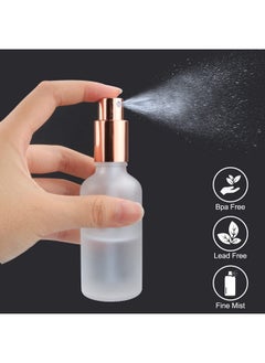 12 Pack2 Oz Frosted Fine Mist Atomizerempty Glass Spray Bottles With Rosegolden Pump Capprotable Travel Liquid Holder Containers For Perfumeessential Oilsstickerspipette&Funnel Included - pzsku/Z3420718D53E51D1D86CBZ/45/_/1710088765/9e73537c-96e3-45c3-b1f3-7d9551080465