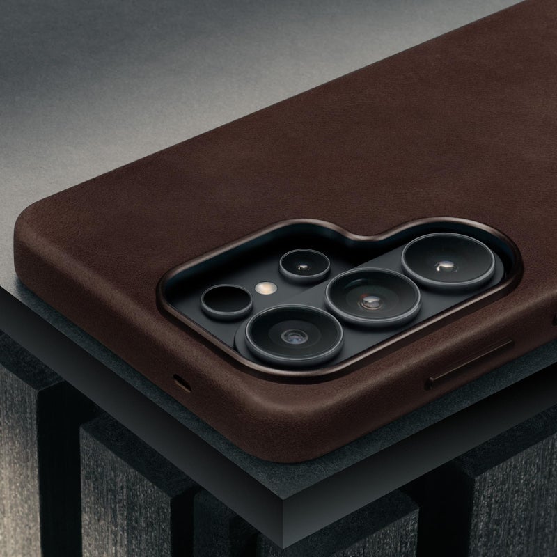 TORRO Case Compatible with Samsung Galaxy S26 Ultra 5G 2026 - Premium Leather MagSafe Charging Compatible, Slim Bumper Case (Dark Brown) - Image 4