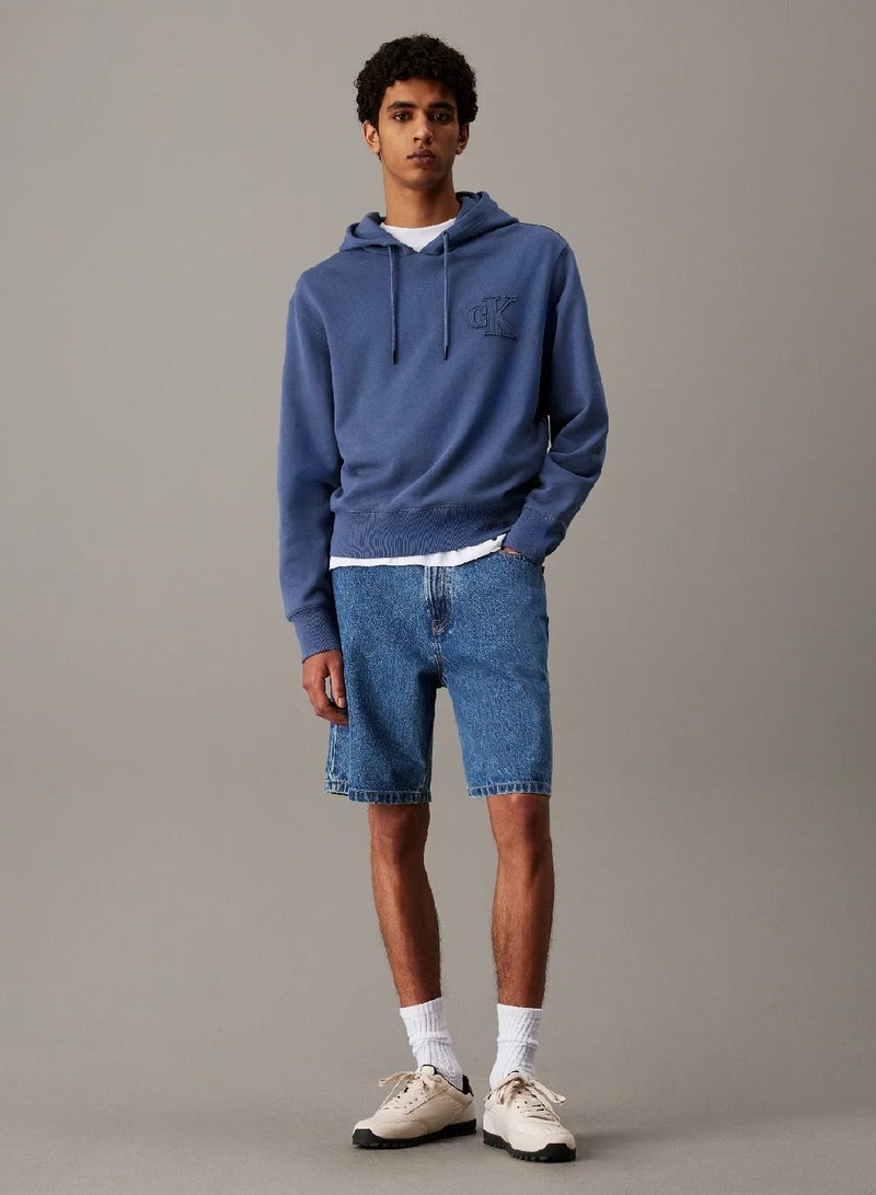 كالفن كلاين جينز هودي مزين بشعار كلفن كلاين - Image 4