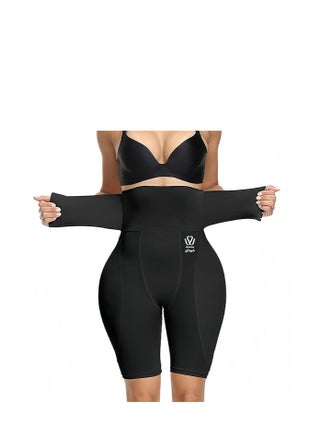 Showday High Waisted Shapewear for Women Womens Butt Lifter Padded Lace Panties Seamless Hip Enahncer Body Shaper Boyshort Underwear
