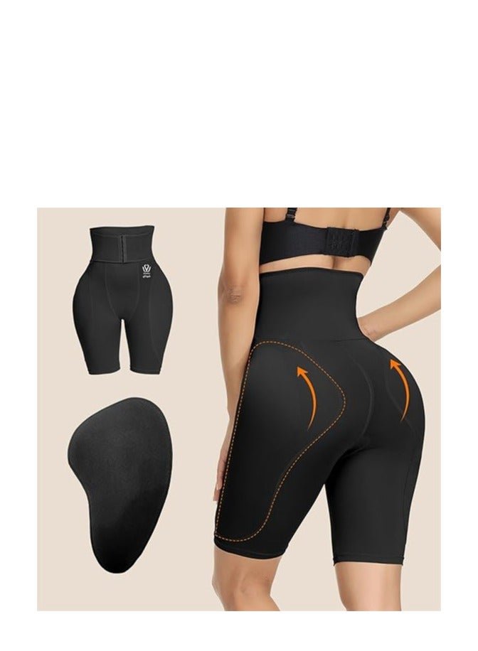 Showday High Waisted Shapewear for Women Womens Butt Lifter Padded Lace Panties Seamless Hip Enahncer Body Shaper Boyshort Underwear - Image 4