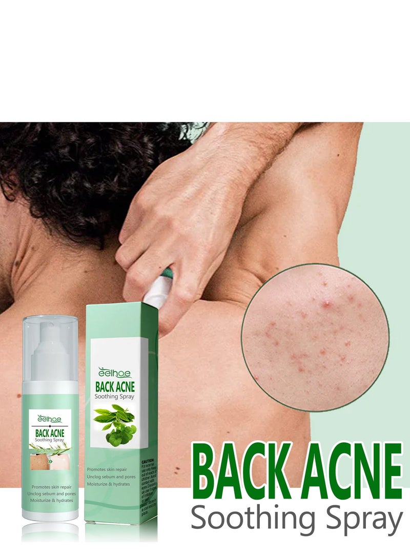 EELHOE 120ML Back Acne Soothing Spray, Clarifying Body Spray – With 2% Salicylic Acid & Tea Tree Oil, Refreshing Herbal Formula for Smooth & Balanced Skin, Fast-Absorbing & Non-Greasy Mist for Daily Skin Care - Image 4