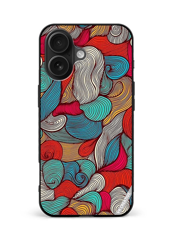 Protective Case Cover For Apple iPhone 16 Plus Flower Design Multicolour