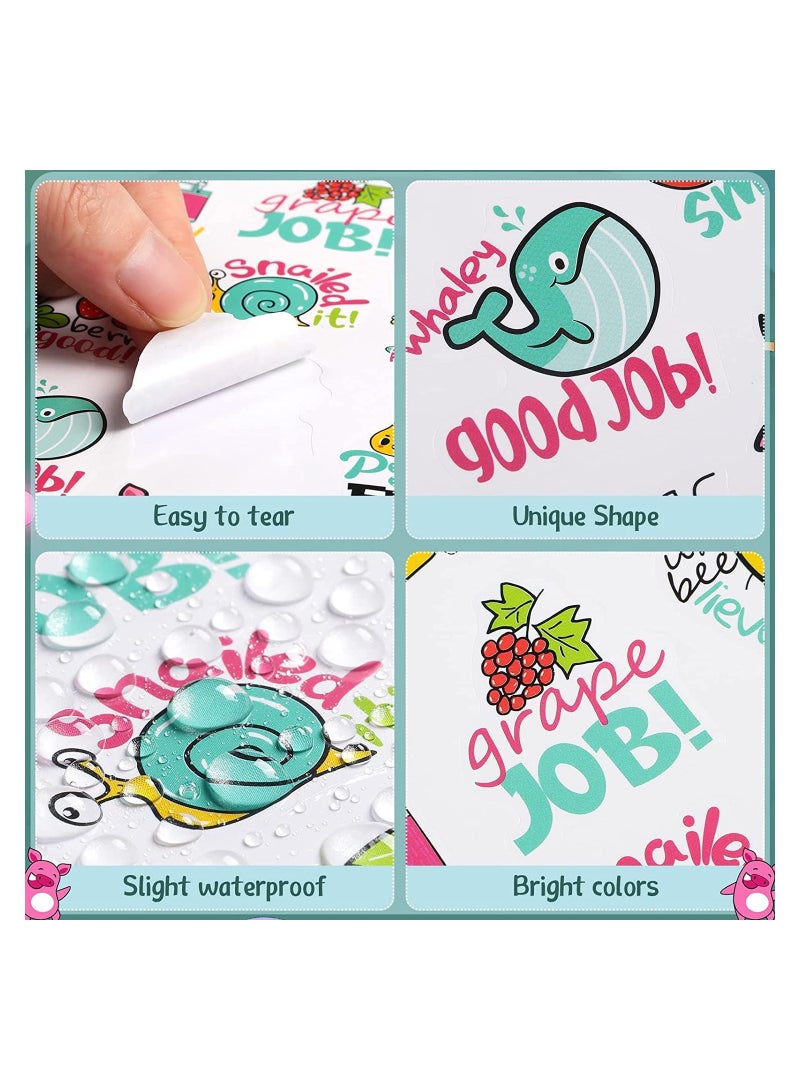 UP TO DATE Motivational Stickers for Kids – 400 Pieces  Make learning fun and rewarding with this set of positive stickers for kids! 🦁🐼🐰  ✅ 400 colorful stickers with cute cartoon designs.  ✅ Adorable animal shapes perfect for decorating notebooks, reward charts, or crafts.  ✅ Great as classroom rewards, motivational tools, or fun gifts for students at school or home.  ✅ Safe, easy to stick, and removable without damage.  🎉 A perfect way to spread positivity and encouragement, keeping kids motivated and happy while learning - Image 2