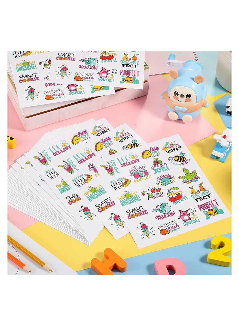 UP TO DATE Motivational Stickers for Kids – 400 Pieces  Make learning fun and rewarding with this set of positive stickers for kids! 🦁🐼🐰  ✅ 400 colorful stickers with cute cartoon designs.  ✅ Adorable animal shapes perfect for decorating notebooks, reward charts, or crafts.  ✅ Great as classroom rewards, motivational tools, or fun gifts for students at school or home.  ✅ Safe, easy to stick, and removable without damage.  🎉 A perfect way to spread positivity and encouragement, keeping kids motivated and happy while learning - Image 3