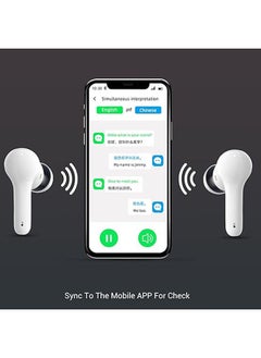 General M6 Smart Bluetooth Translator Headset, 127 Language Translator, Real-time Voice Translator Earbuds, Noise Cancelling Microphone, Business Travel Study  - Image 4