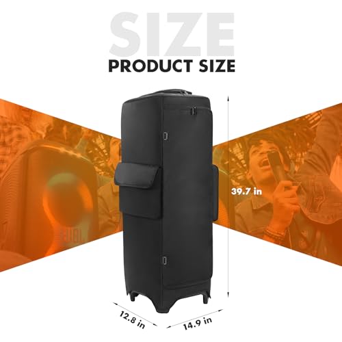 MRINCA Speaker Cover Compatible with JBL PartyBox 1000, Scratch-Resistant, Dustproof, Portable Case with Storage Bag for Outdoor Party Speaker - Image 3
