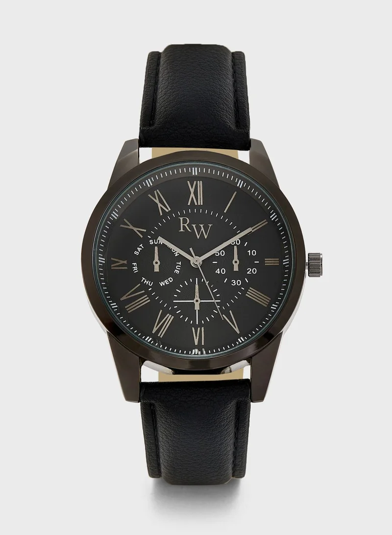 Robert Wood Classic Chronograph Alanogue Watch
