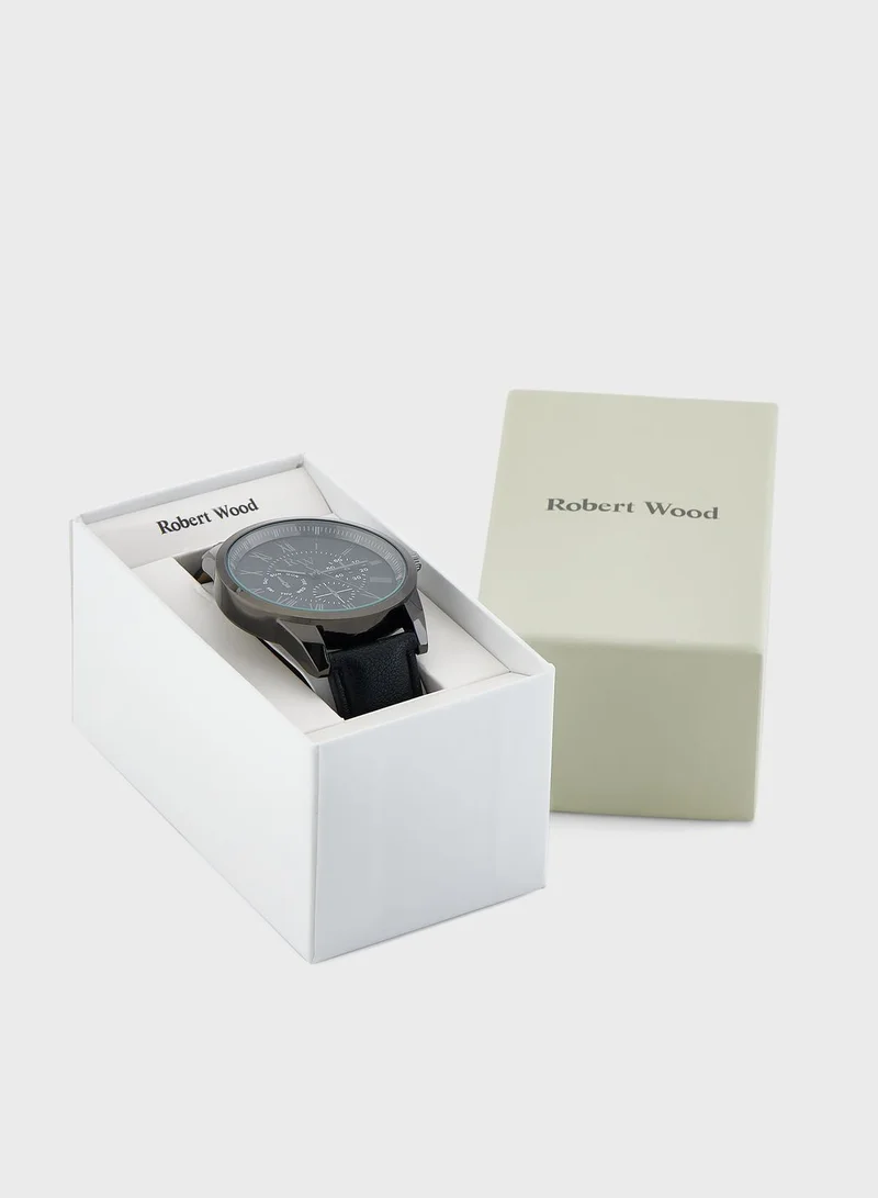 Robert Wood Classic Chronograph Alanogue Watch