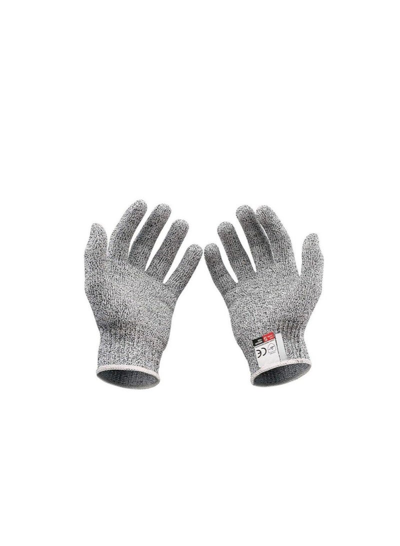 Cut Resistant Gloves Food Grade, LEVEL 5 Protection Safety Kitchen Cuts for Oyster Shucking, Fish Fillet, Processing, Mandolin Slicing, Meat Cutting and Wood Carving - Image 1