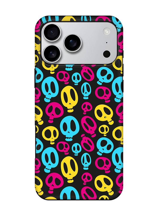 Stylizedd Tough Pro Magnetic Case for iPhone 17 Pro Max, Dual Layer hybrid PC + TPU Mobile Cover Matte - Crazy Skulls