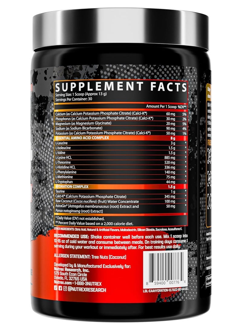 Nutrex Research EAA+ Hydration Refuel Build Muscle Building Endurance And Muscle Recovery Blood Orange Flavor - Image 3