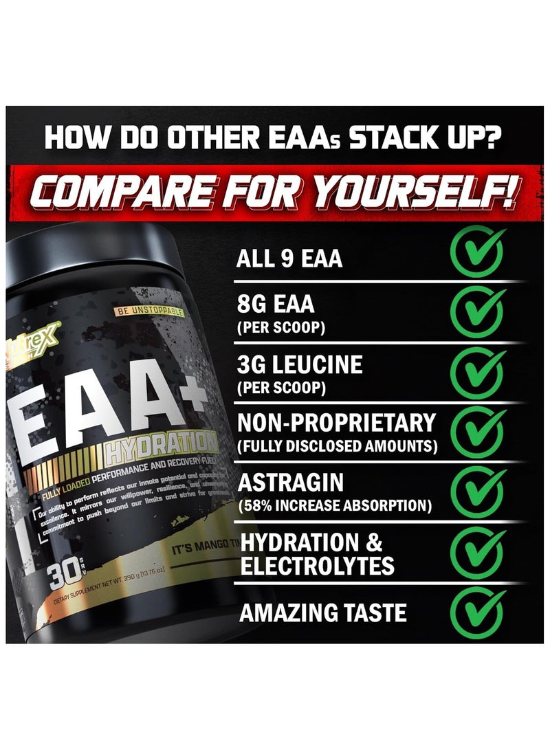 Nutrex Research EAA+ Hydration Refuel Build Muscle Building Endurance And Muscle Recovery Blood Orange Flavor - Image 5