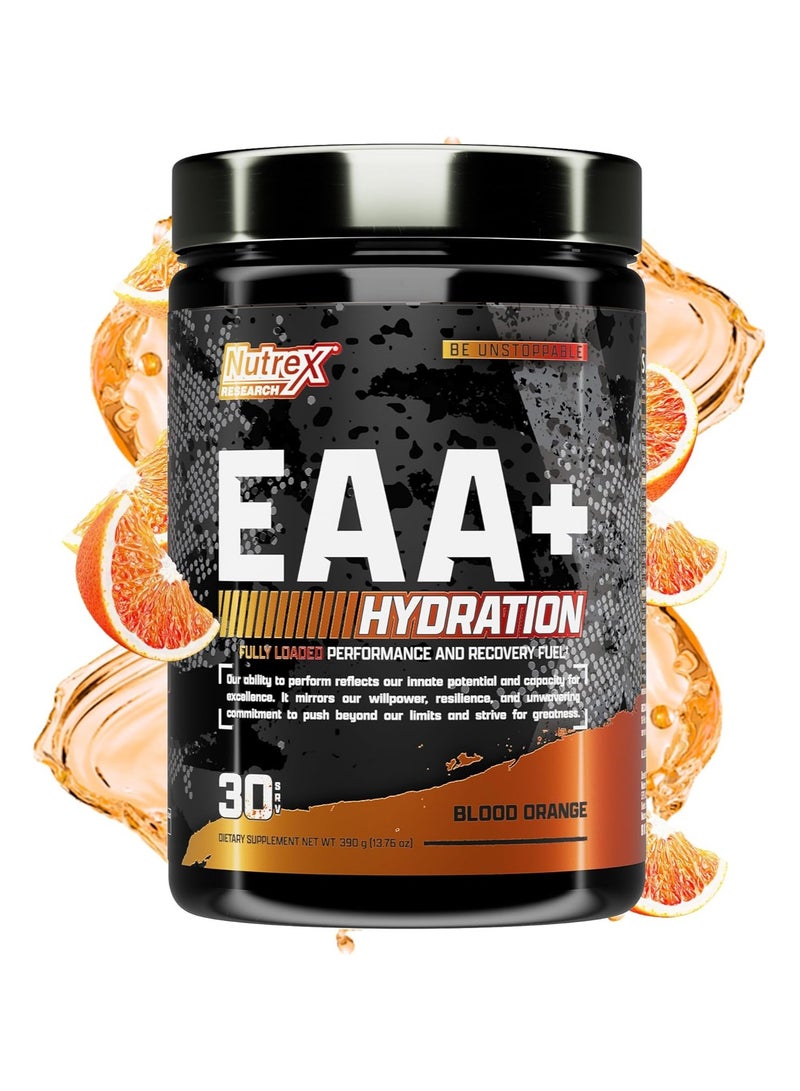 Nutrex Research EAA+ Hydration Refuel Build Muscle Building Endurance And Muscle Recovery Blood Orange Flavor - Image 1