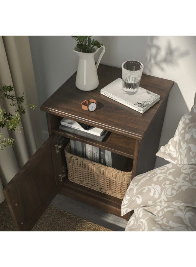 طاولة جانبية للسرير، بنية اللون، 42 × 40 سم - Image 2