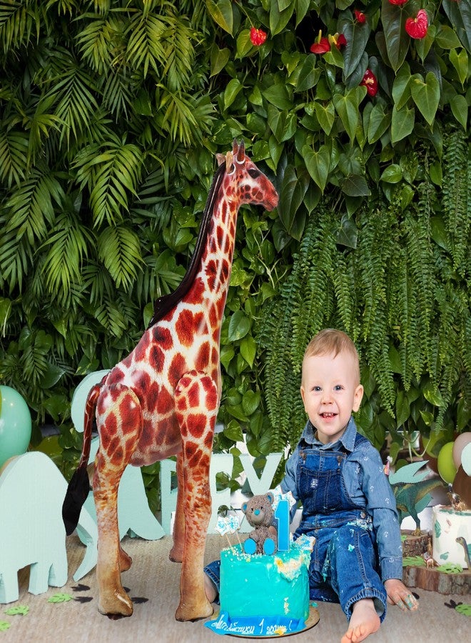 ILEISURELY ILILEISURELY Inflatable Giraffe,37inch Realistic Safari Jungle Animal Balloon for Birthday Baby Shower Wedding Party Decorations Wildlife Photo Prop - Image 4