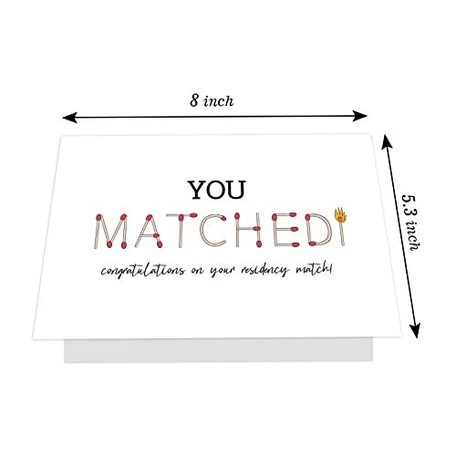 Ogeby Funny Match Day Congrats Card Gifts, Match Day Residency Card Gifts for Him Her, Medical School You Matched Card - Image 2