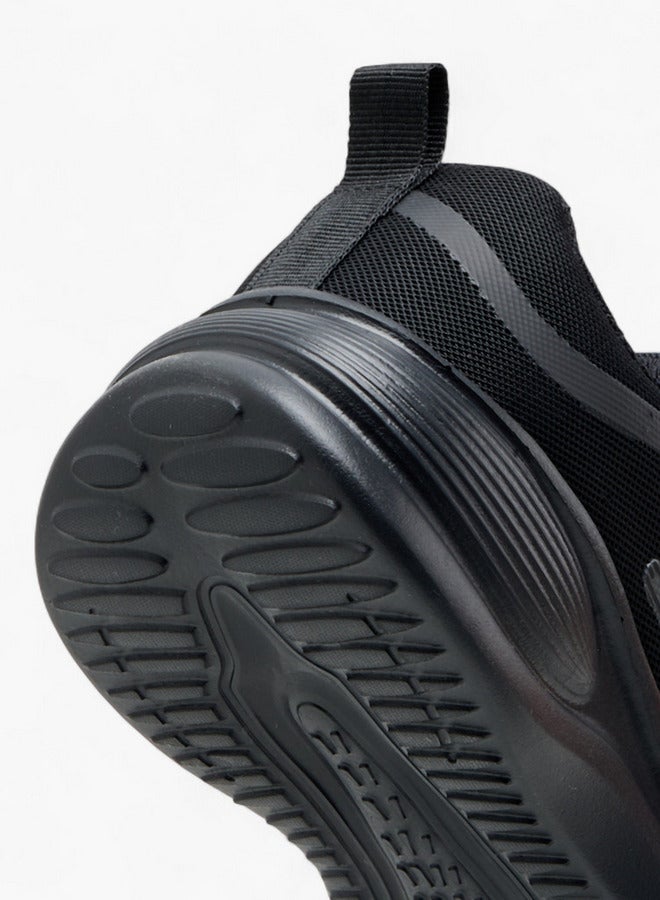 Kappa Girls' Logo Detail Sports Shoes with Hook and Loop Closure  - Image 5