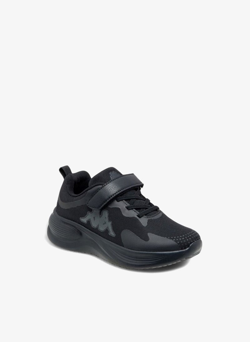 Kappa Girls' Logo Detail Sports Shoes with Hook and Loop Closure - Image 2