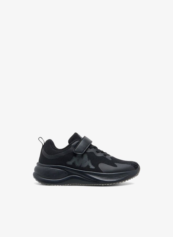 Kappa Girls' Logo Detail Sports Shoes with Hook and Loop Closure - Image 1