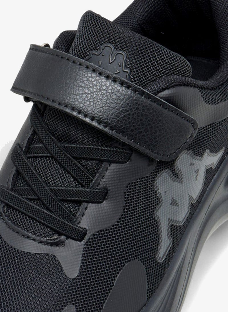 Kappa Girls' Logo Detail Sports Shoes with Hook and Loop Closure - Image 4