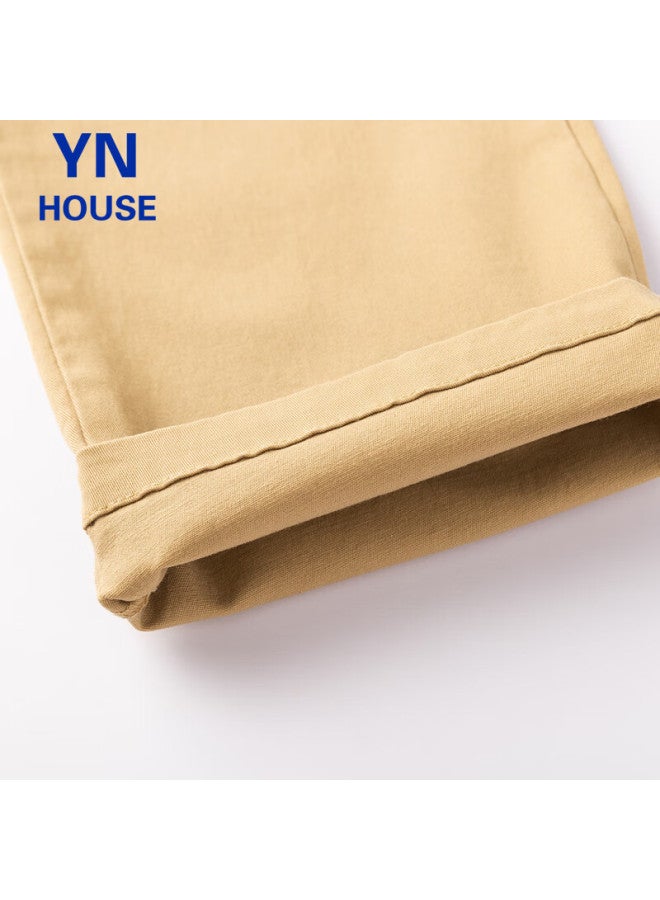Yinuofang Kids' Khaki Casual Pants School Uniform Pants Boys Girls Four Seasons Khaki 160 Code - Image 5