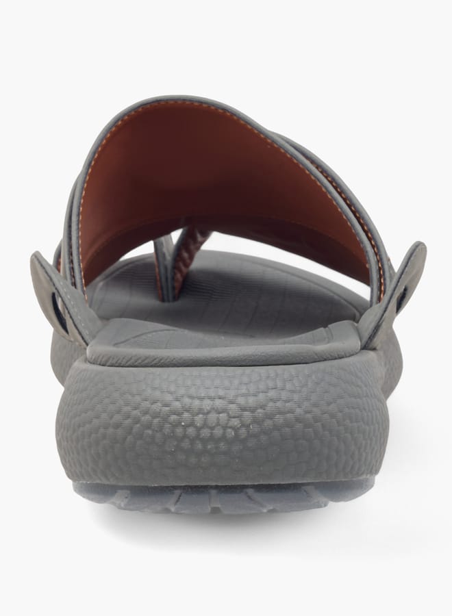 Le Confort Men Embroidered Slip-On Arabic Sandals - Image 4